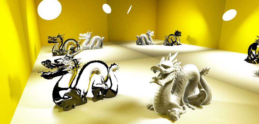 Representative Asian Dragon scene render